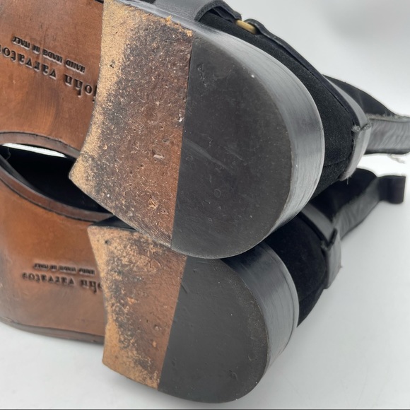 John Varvatos Suede Harness Boots in Black MSRP: $698 - Picture 7 of 11